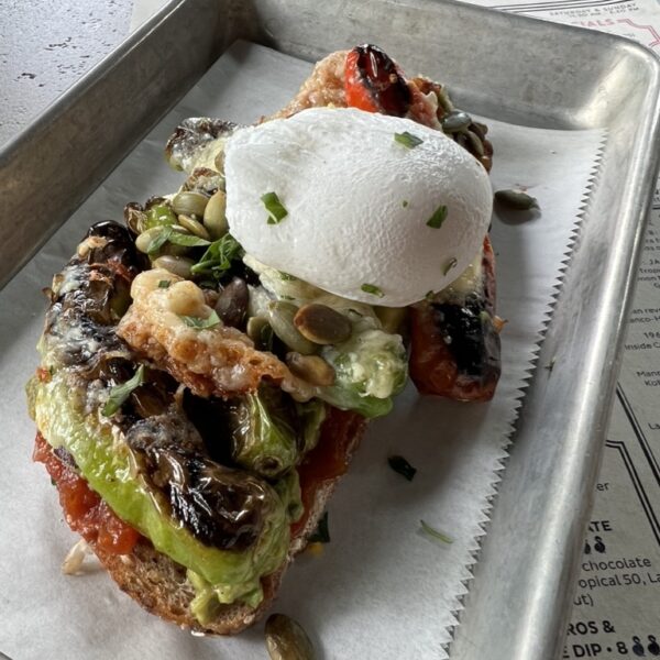 the Caribbean Avocado Toast with Cotija cheese