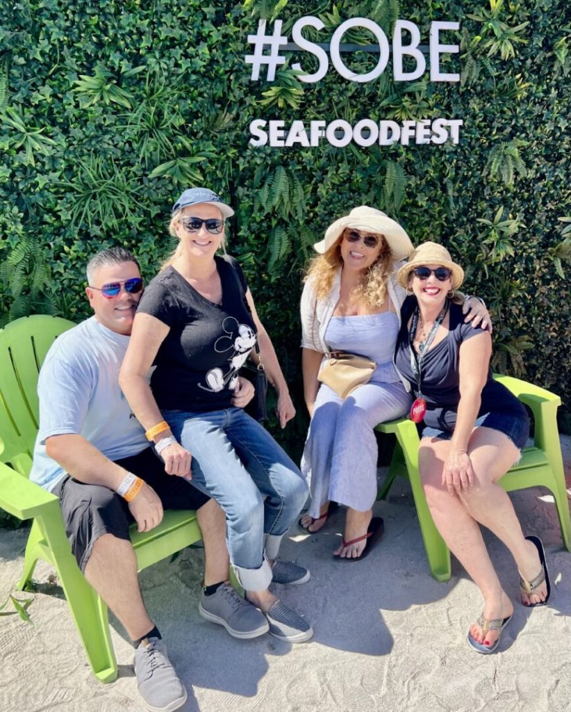 Three Women and a Man at Sobe Seafoodfest